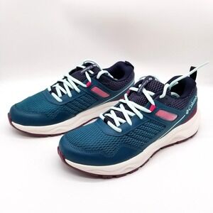 Columbia Plateau Women's Outdoors Hiking Shoes Sz 9 Teal Walking Sneakers Low